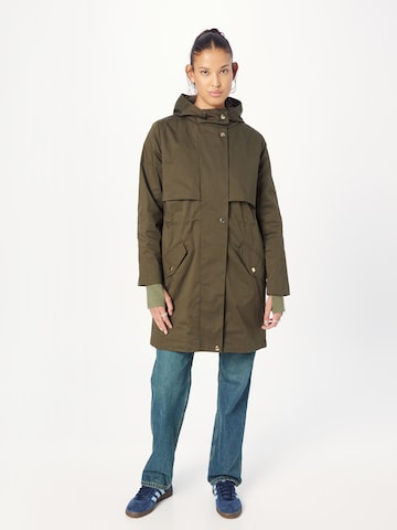 Oasis Between-Seasons Parka in Green: front