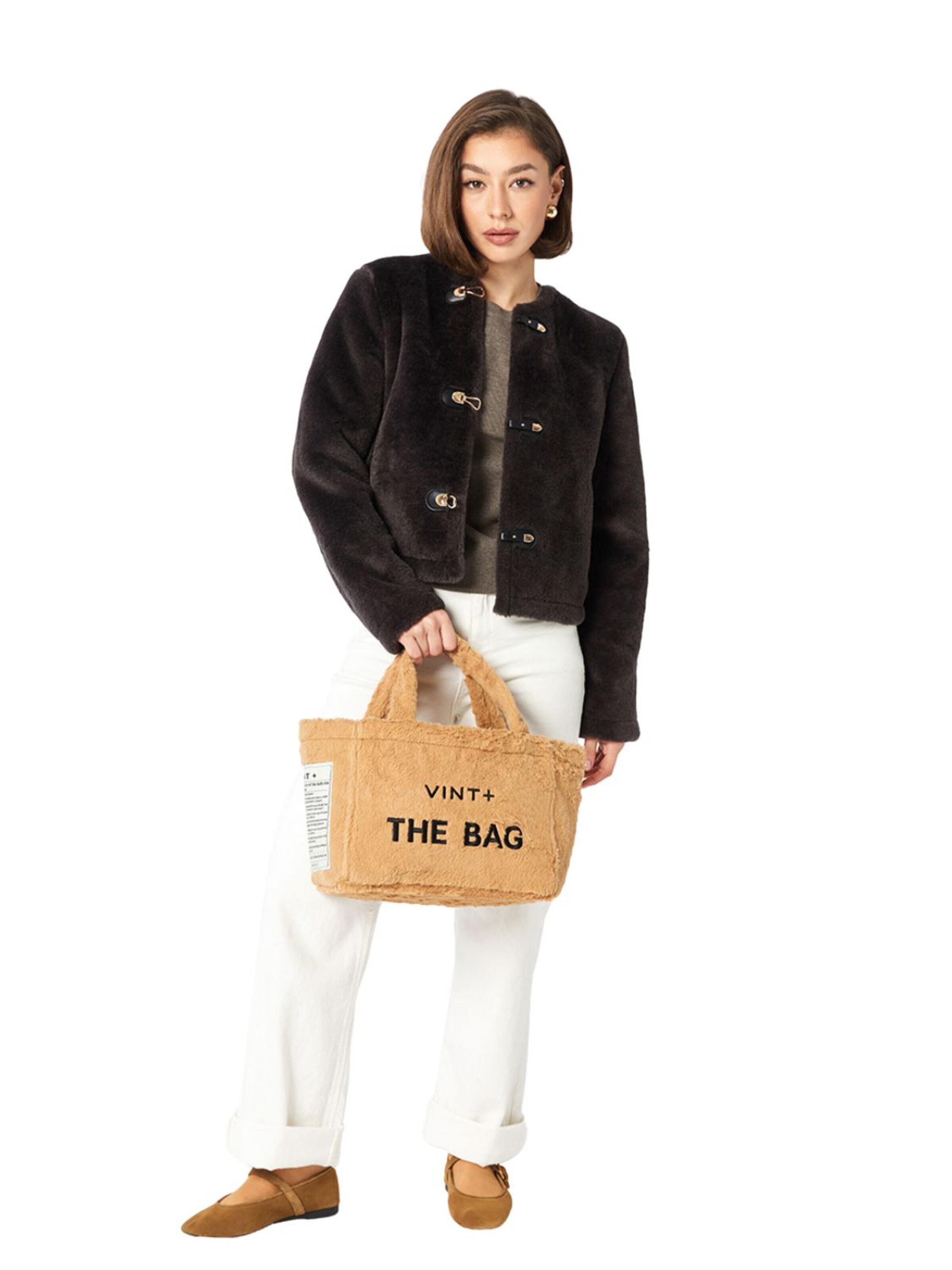Sacs à main 'Fluffy Bag Small' VINT+ en marron