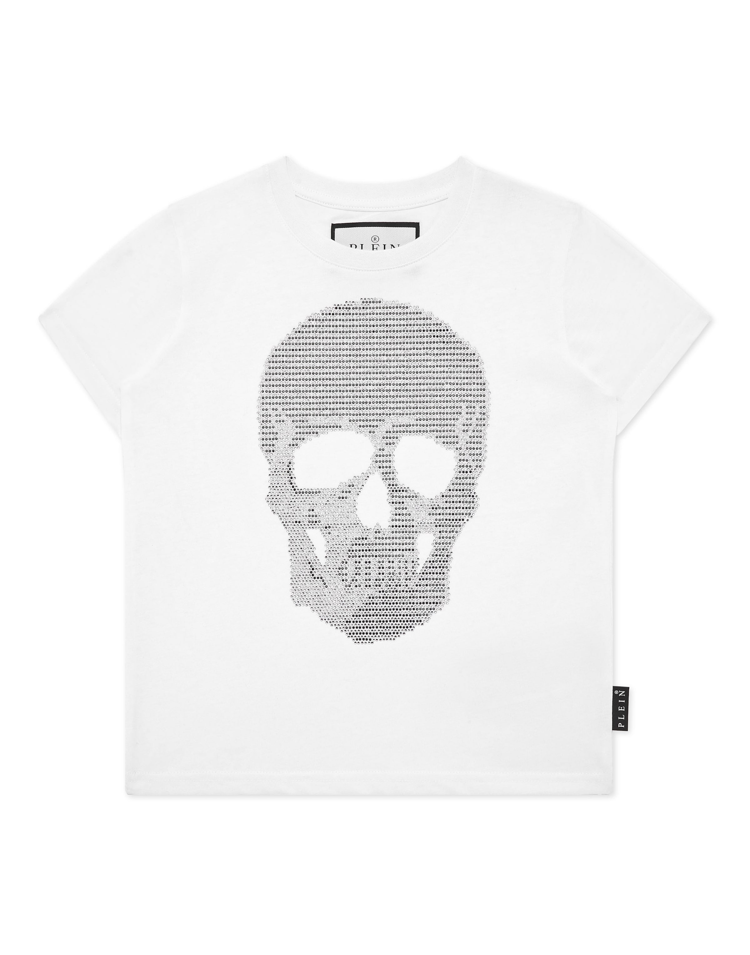 Philipp Plein - Camiseta 'Skull' en blanco: frente