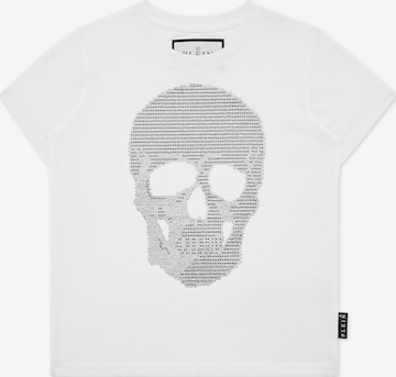 Philipp Plein - Camiseta 'Skull' en blanco: frente