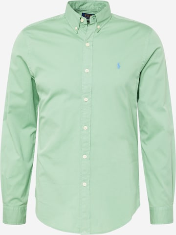 Chemise Polo Ralph Lauren en vert : devant