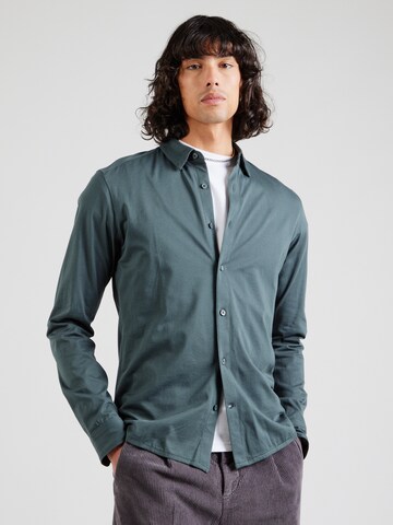 Coupe slim Chemise 'ONSROBIN' Only & Sons en vert : devant