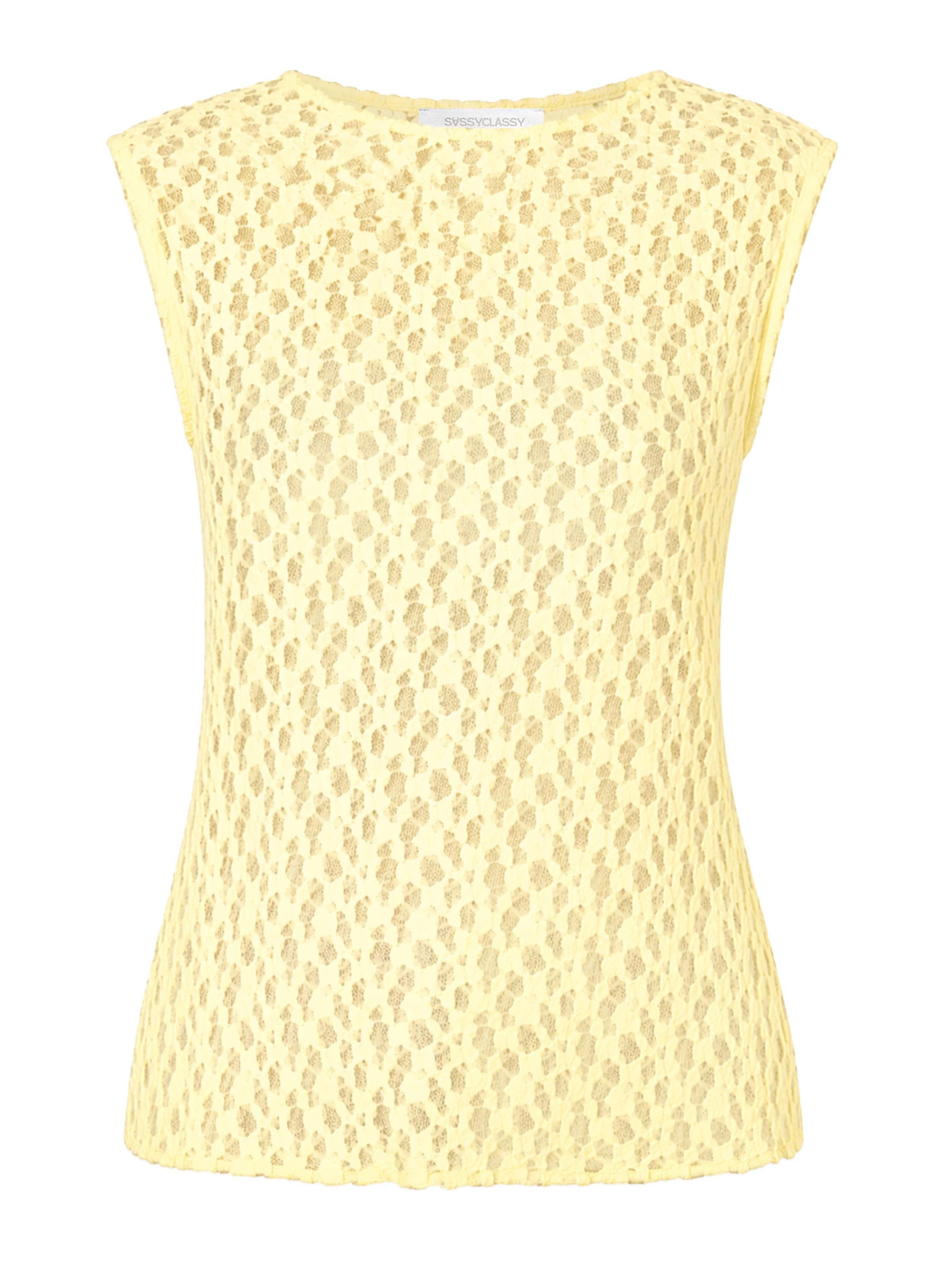 SASSYCLASSY Top‌‌ in Gelb: Vorderseite