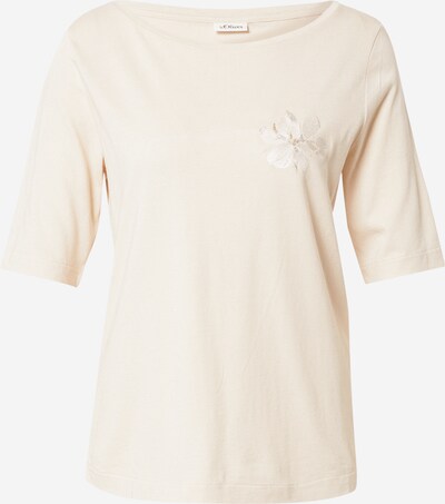 s.Oliver BLACK LABEL Shirt in pastellgelb / silber / offwhite, Produktansicht