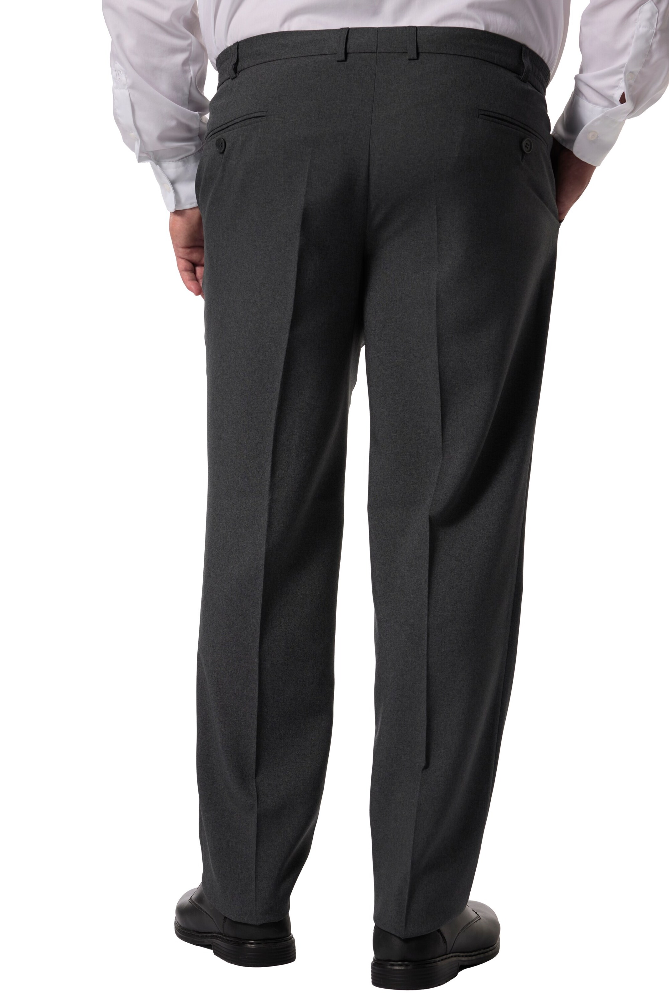 Men Plus Regular Pantalon in Grijs