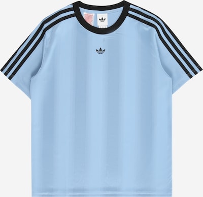 Marškinėliai iš ADIDAS ORIGINALS, spalva – melsvai pilka / šviesiai mėlyna / juoda, Prekių apžvalga