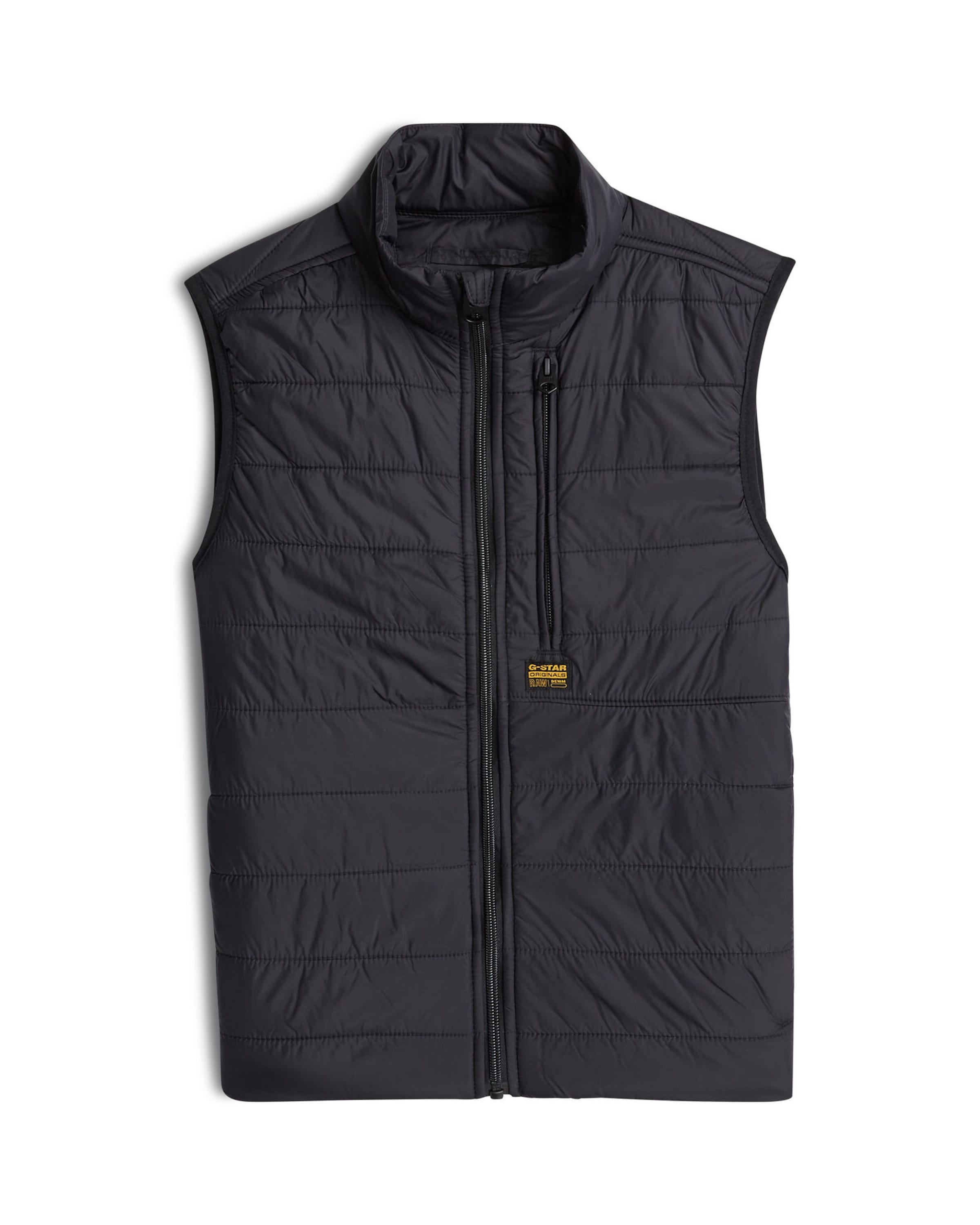 G-STAR Tussenjas 'Boys Foundation Padded Liner Vest' in Zwart: voorkant