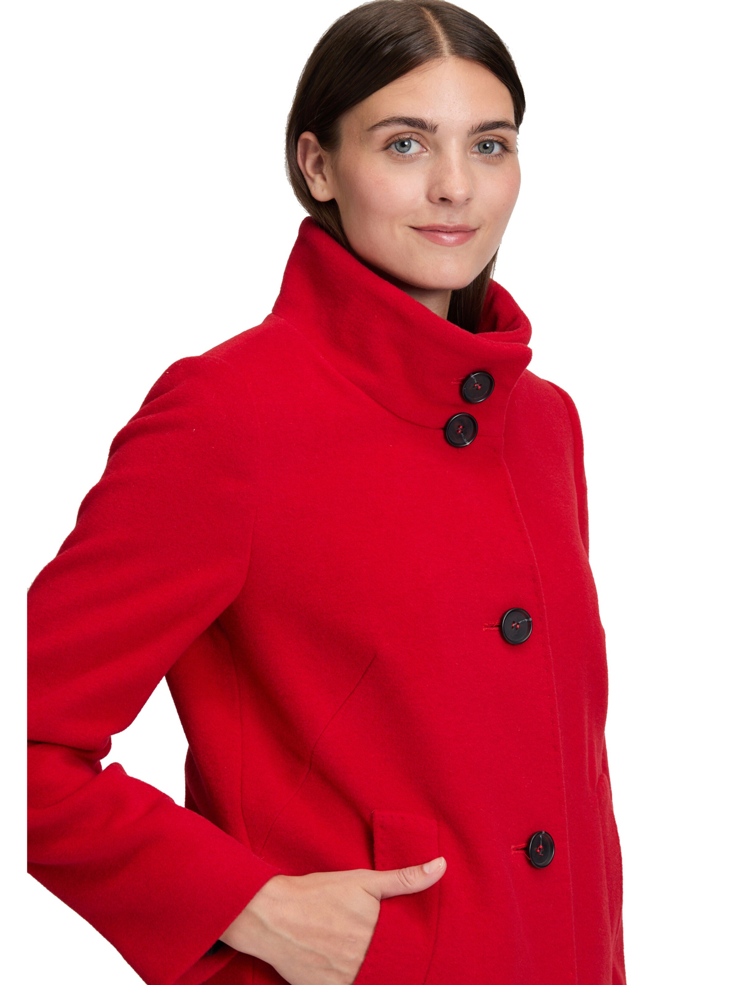 Betty Barclay Between-Seasons Coat in Red