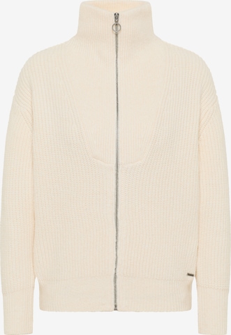 DreiMaster Vintage Knit cardigan in White: front