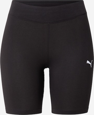 PUMASkinny Sportske hlače 'Ess' - crna boja: prednji dio