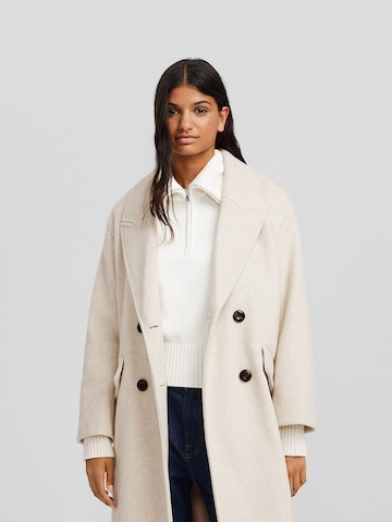 Bershka Tussenmantel in Beige: voorkant