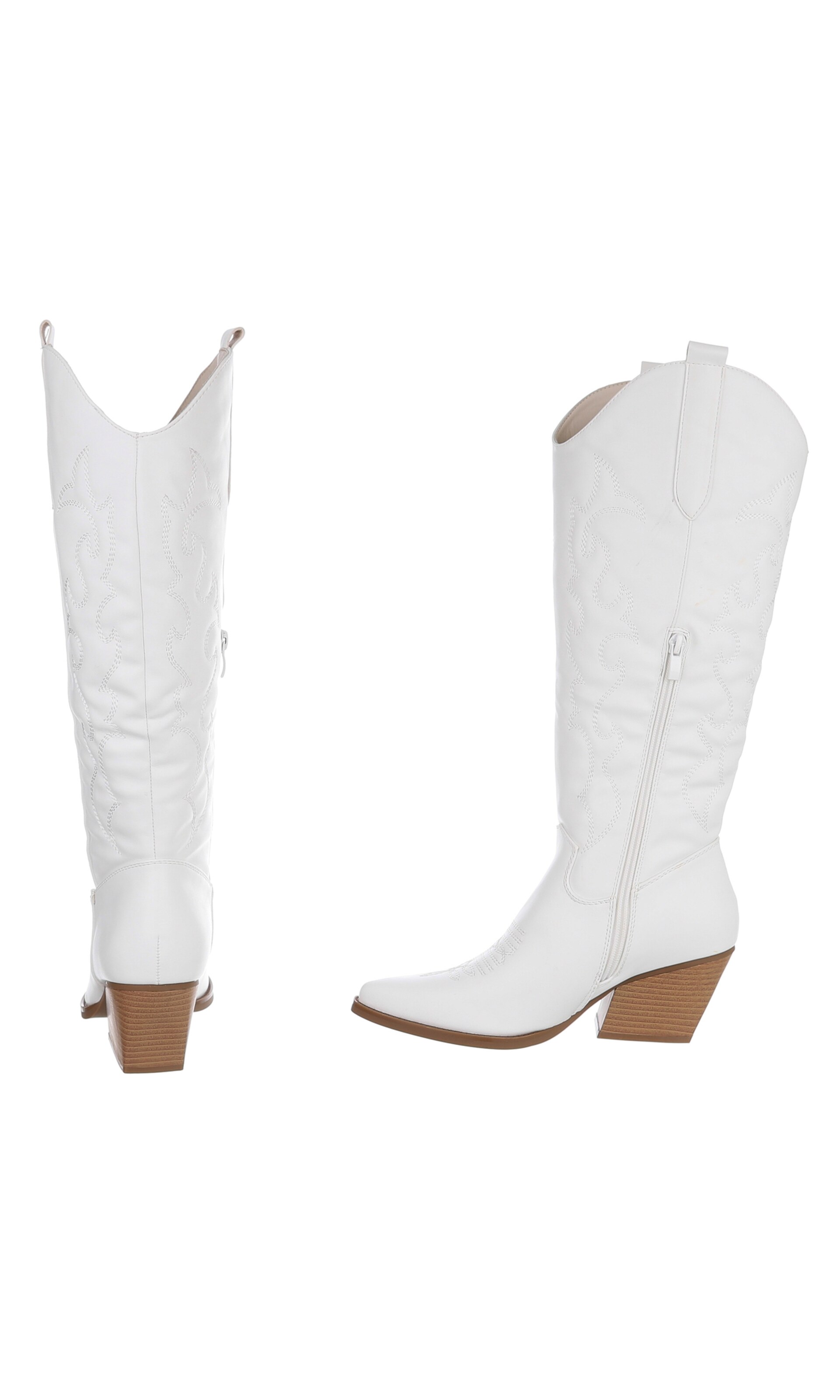 Ital-Design Cowboy Boots in White