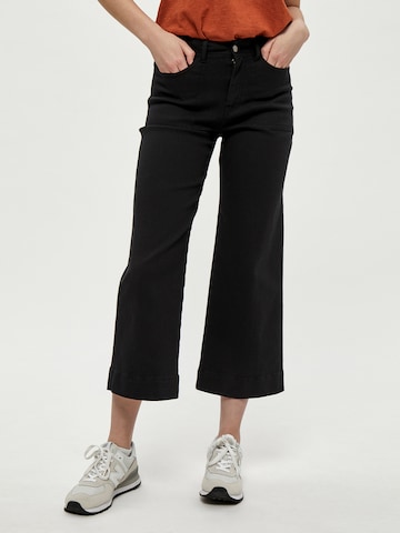 DESIRES Bootcut Hose 'Florence' in Schwarz: Vorderseite