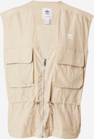 Gilet di ADIDAS ORIGINALS in beige: frontale