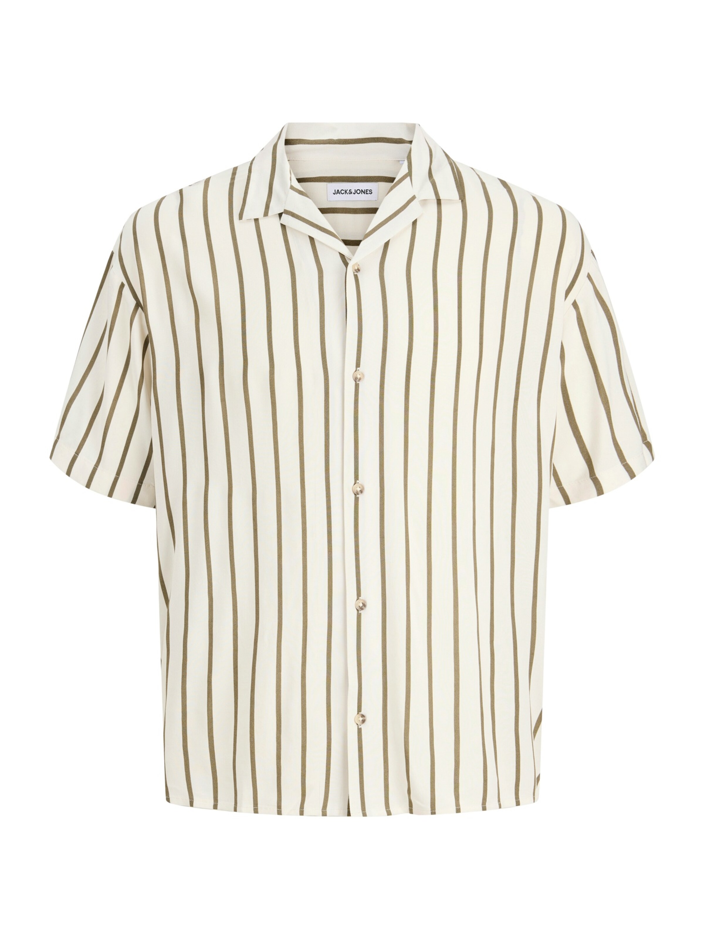 JACK & JONES Chemise 'JJEJEFF' en olive / blanc, Vue avec produit