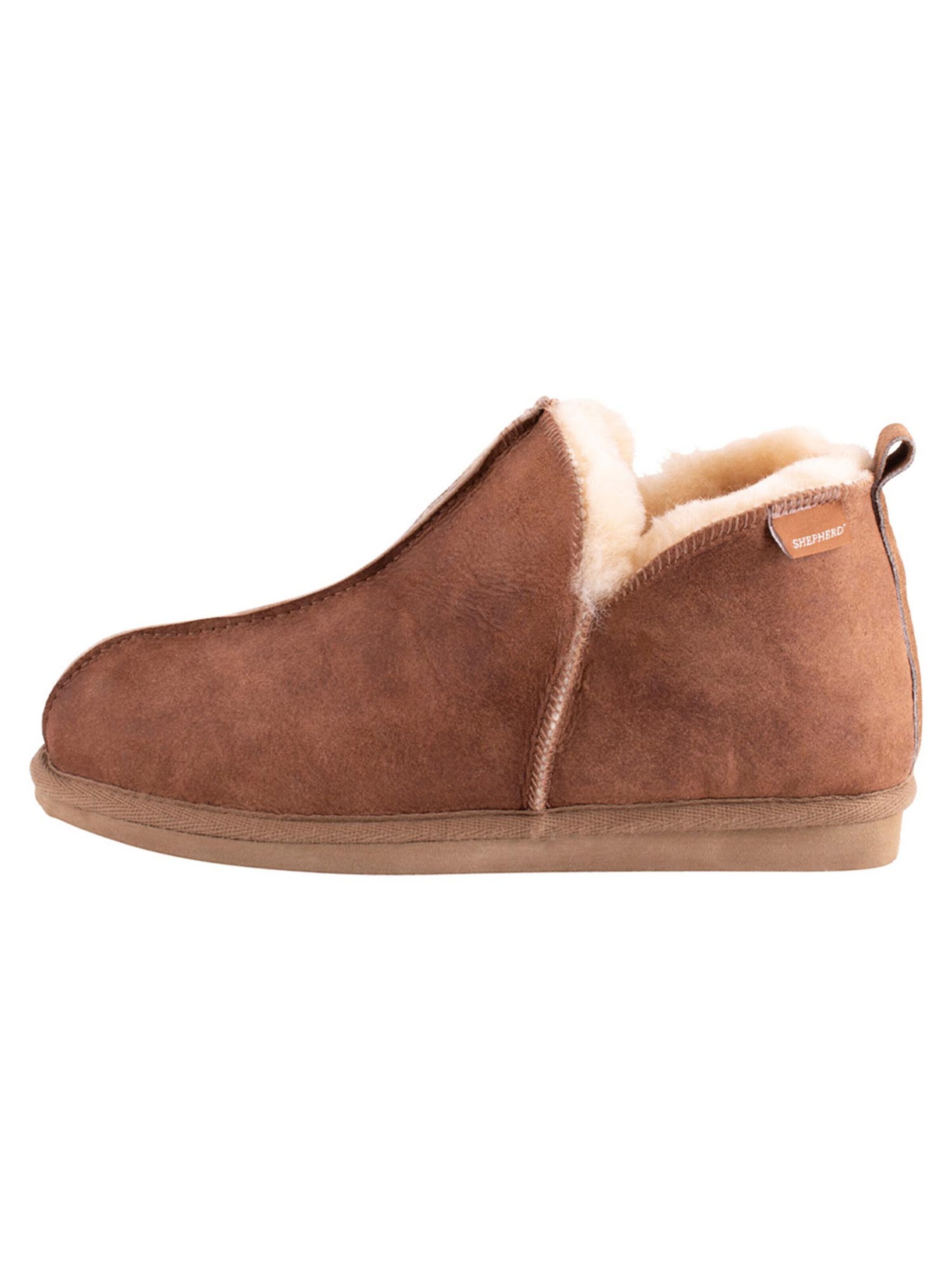 SHEPHERD Pantolette 'Anton'‌‌‌‌‌‌‌‌‌ in Braun: Vorderseite