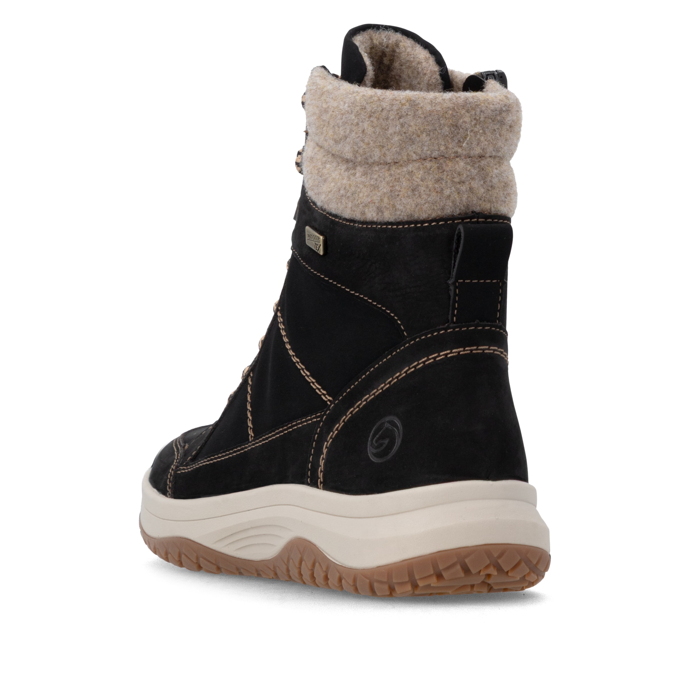 Bottes à lacets ' D3Q72 ' REMONTE en noir
