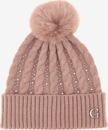 GUESS Beanie in Pink: front