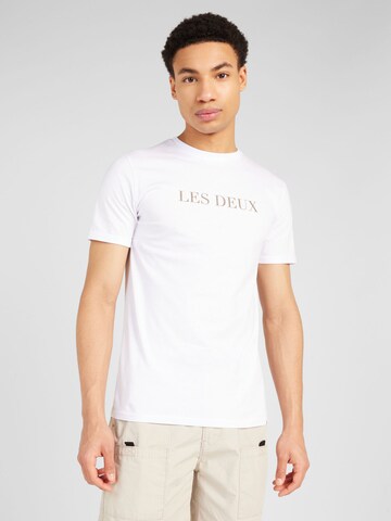 T-Shirt Les Deux en blanc : devant