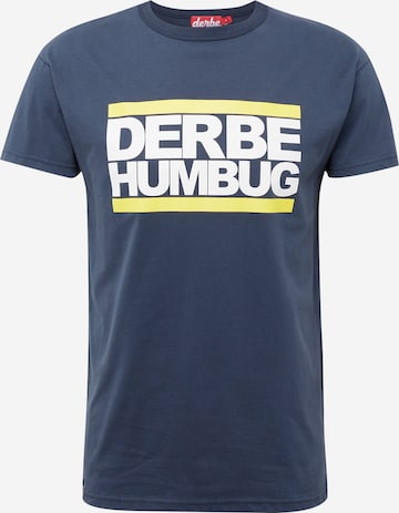 Derbe Tričko 'Humbug' – modrá: přední strana