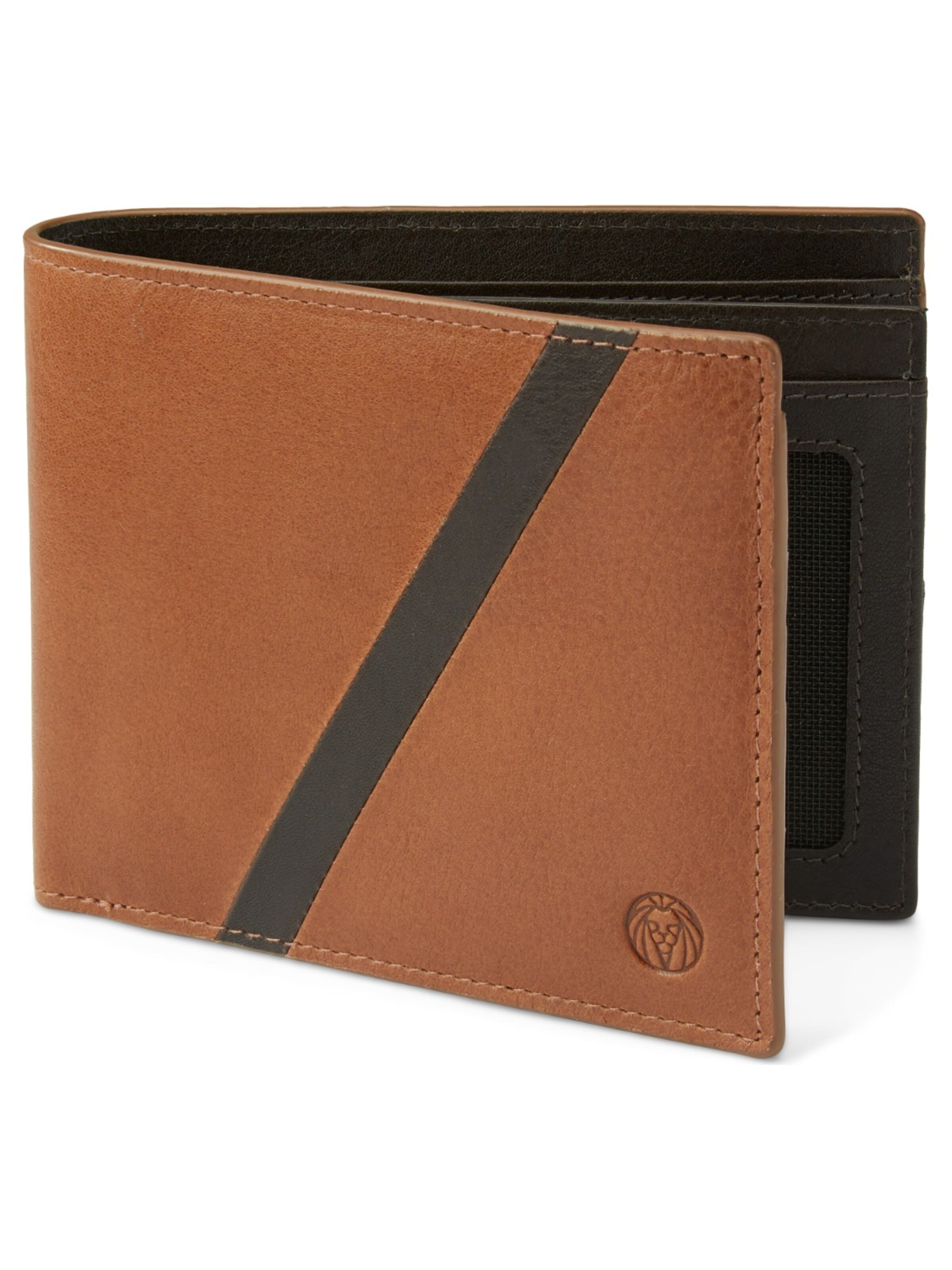 Lucleon Wallet 'Lind' in Brown: front