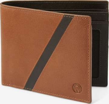 Lucleon Wallet 'Lind' in Brown: front