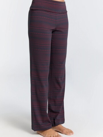 Leela COTTON Wide leg Pants 'Damen Bio-Baumwoll Komforthose' in Red