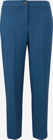 TRIANGLE Regular Pleated Pants in Blue: front