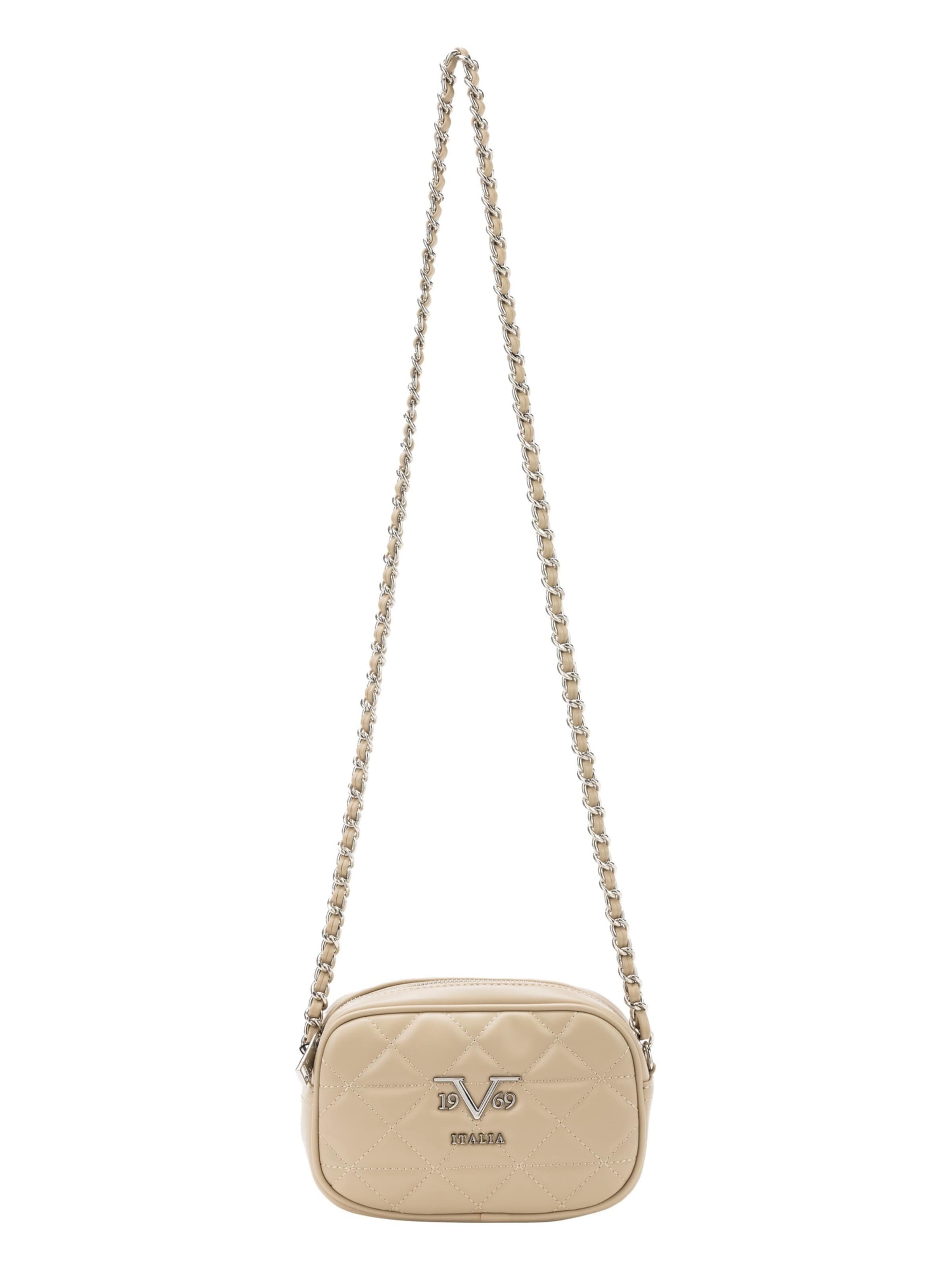 19V69 ITALIA Чанта с презрамки 'Vivi Sillver' в сиво: отпред