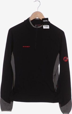 MAMMUT Sweatshirt & Zip-Up Hoodie in L in Black: front