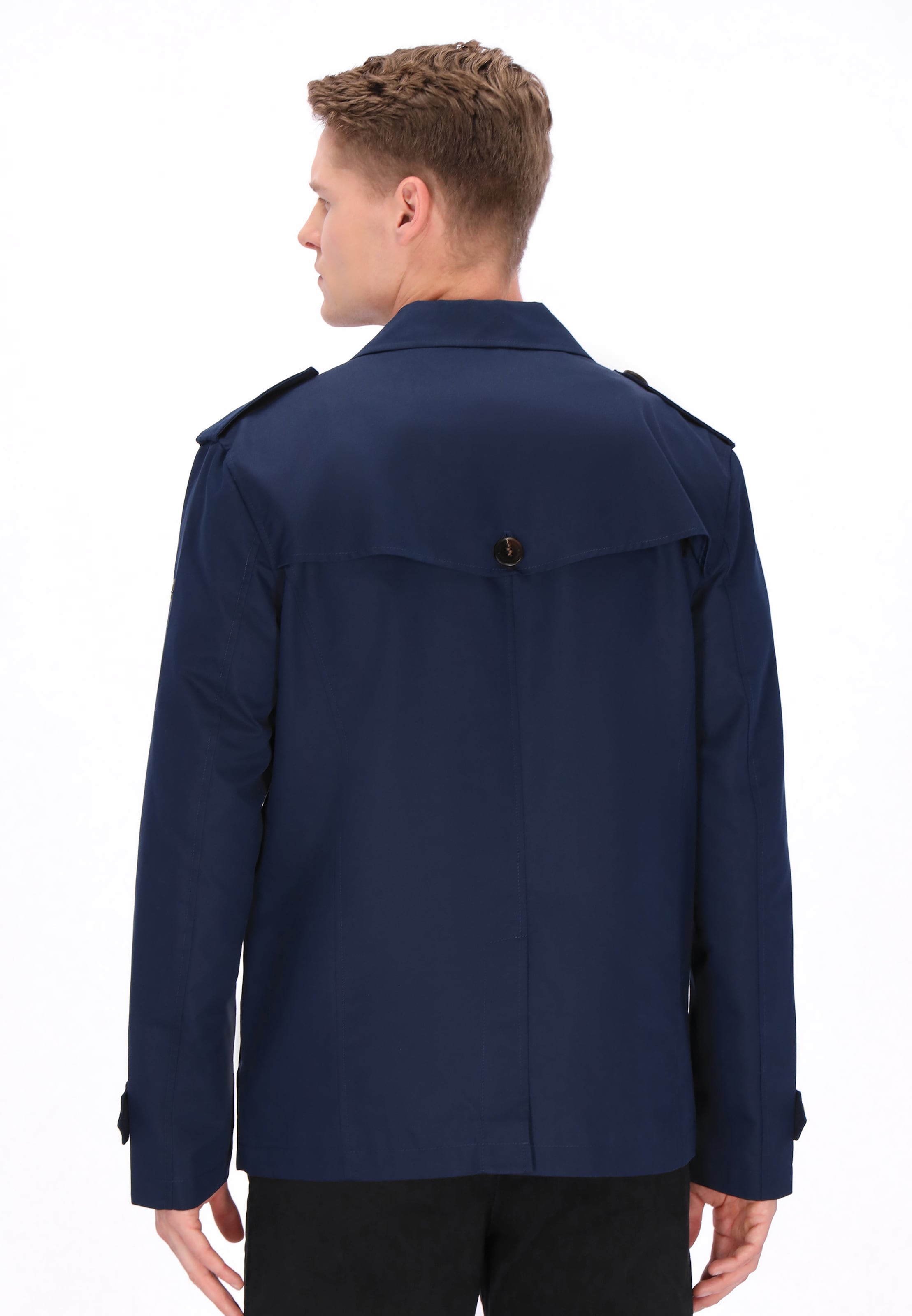 DreiMaster Klassik - Sobretudo meia-estação em azul