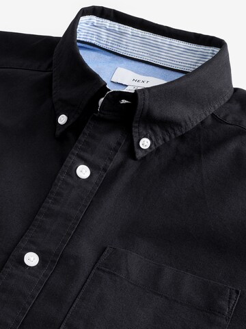 Next Slim fit Button Up Shirt in Black