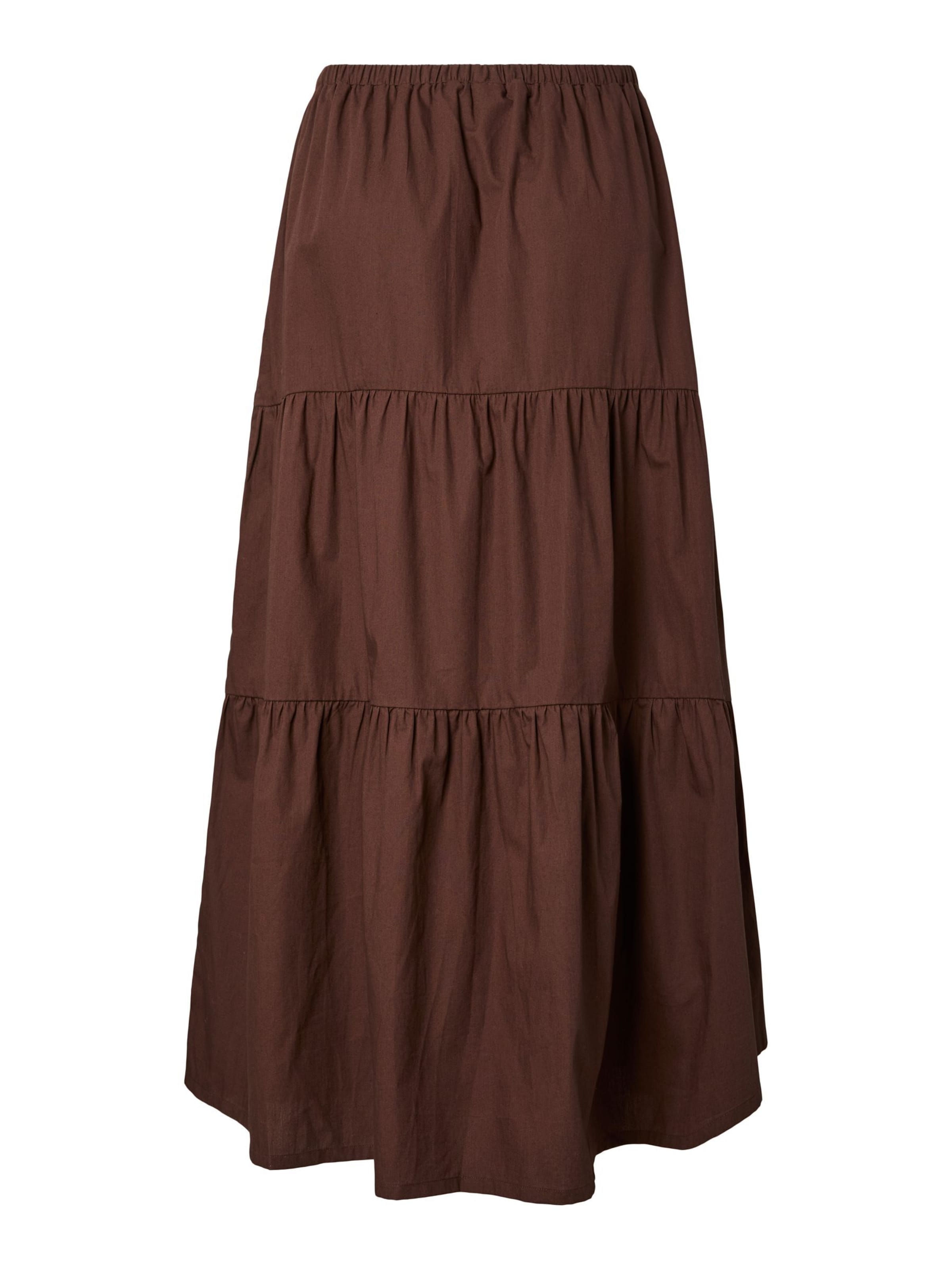 PIECES - Falda 'PCPAMILLA' en marrón