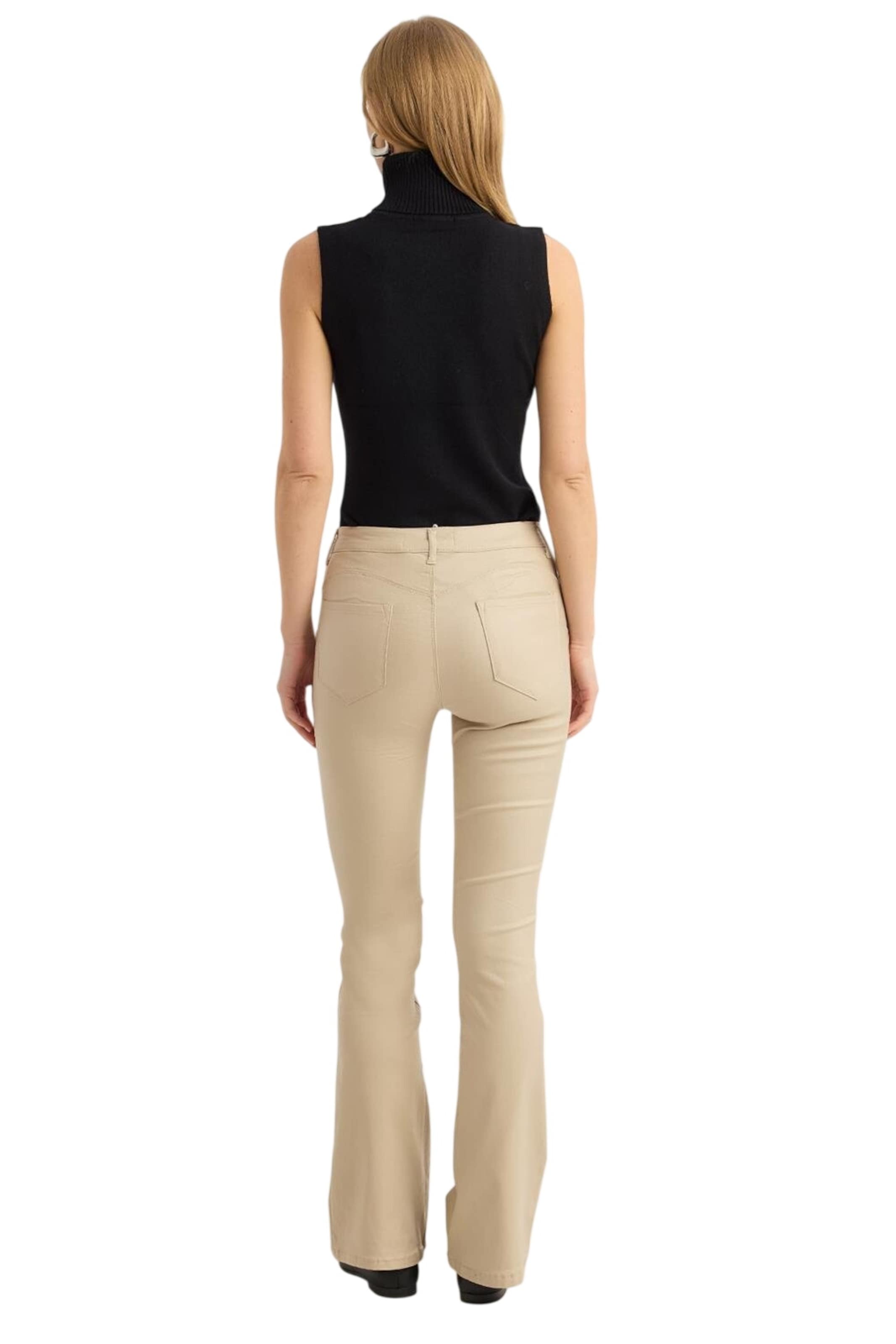 HOME STORE Boot cut Trousers in Beige