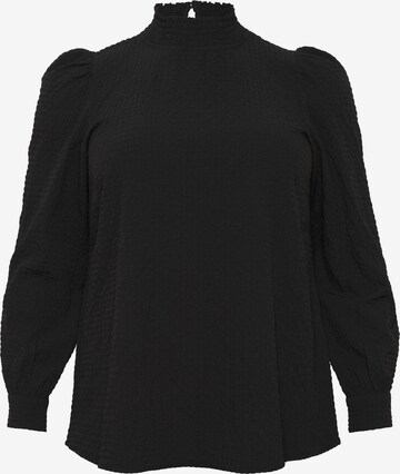 Camicia da donna 'Ditta' di KAFFE CURVE in nero: frontale