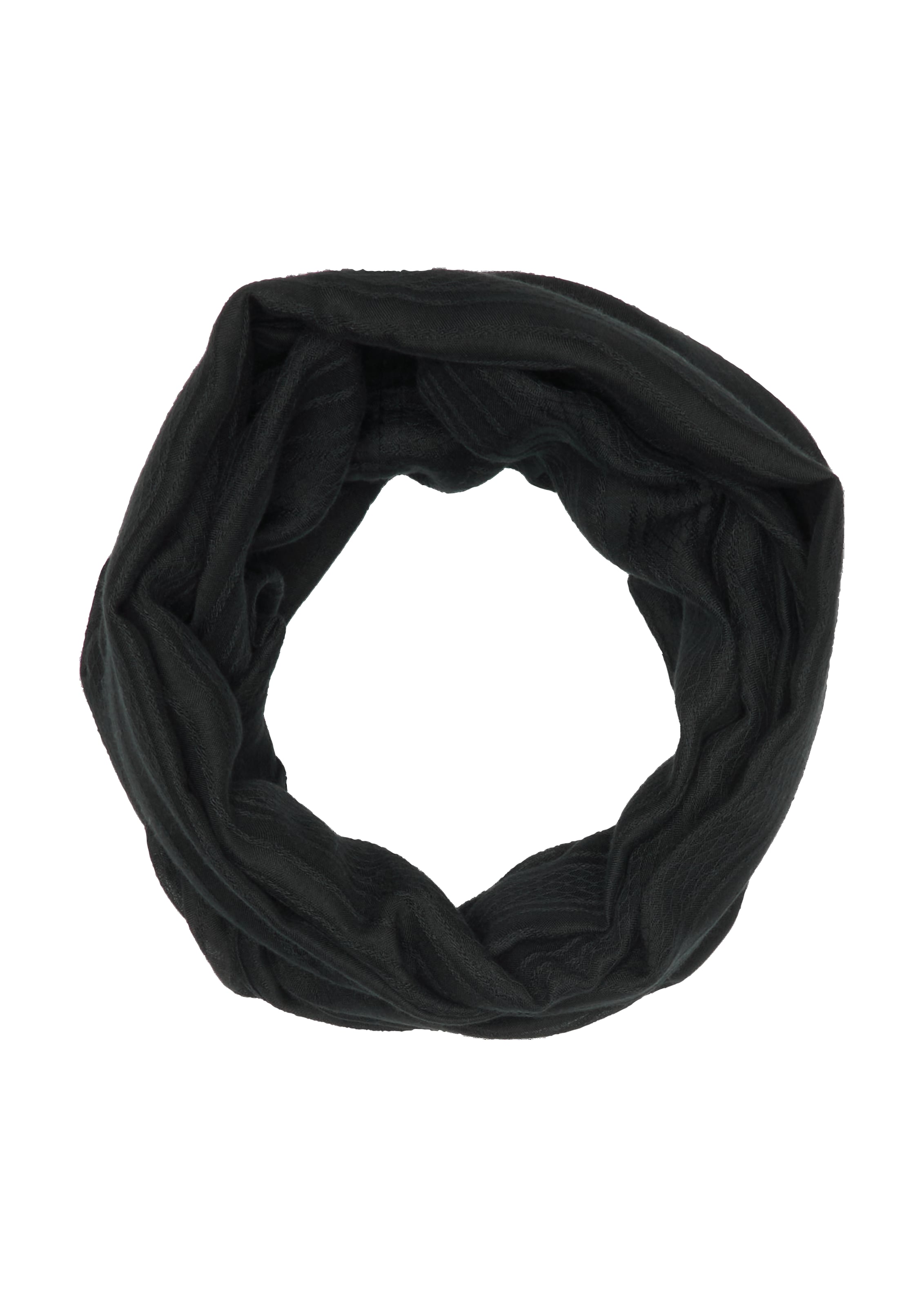 Écharpe tube s.Oliver en noir : devant