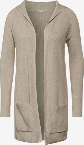 CECIL Knit Cardigan in Beige: front