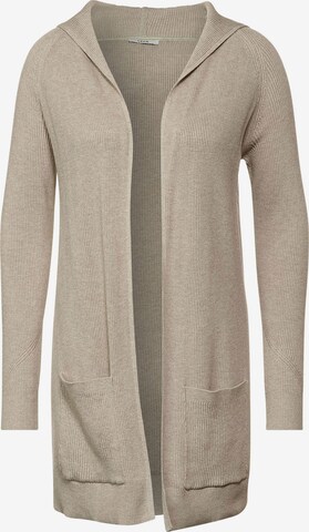 CECIL Gebreid vest in Beige: voorkant