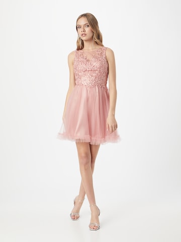 Robe de cocktail Laona en rose