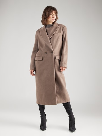 Manteau mi-saison TOPSHOP en beige : devant