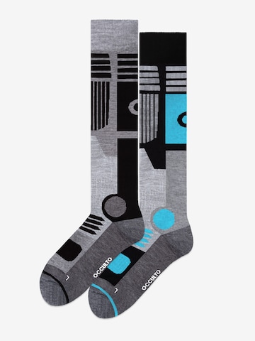 Occulto Sports socks 'Ski Maria' in Grey