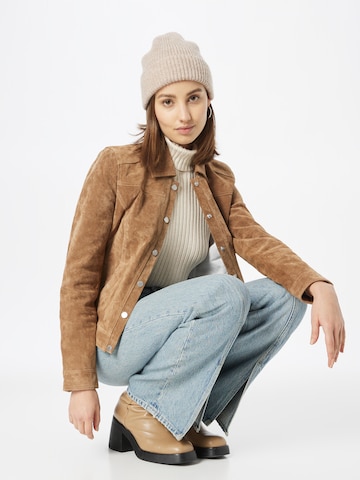 FREAKY NATION Between-Season Jacket 'Kari' in Brown