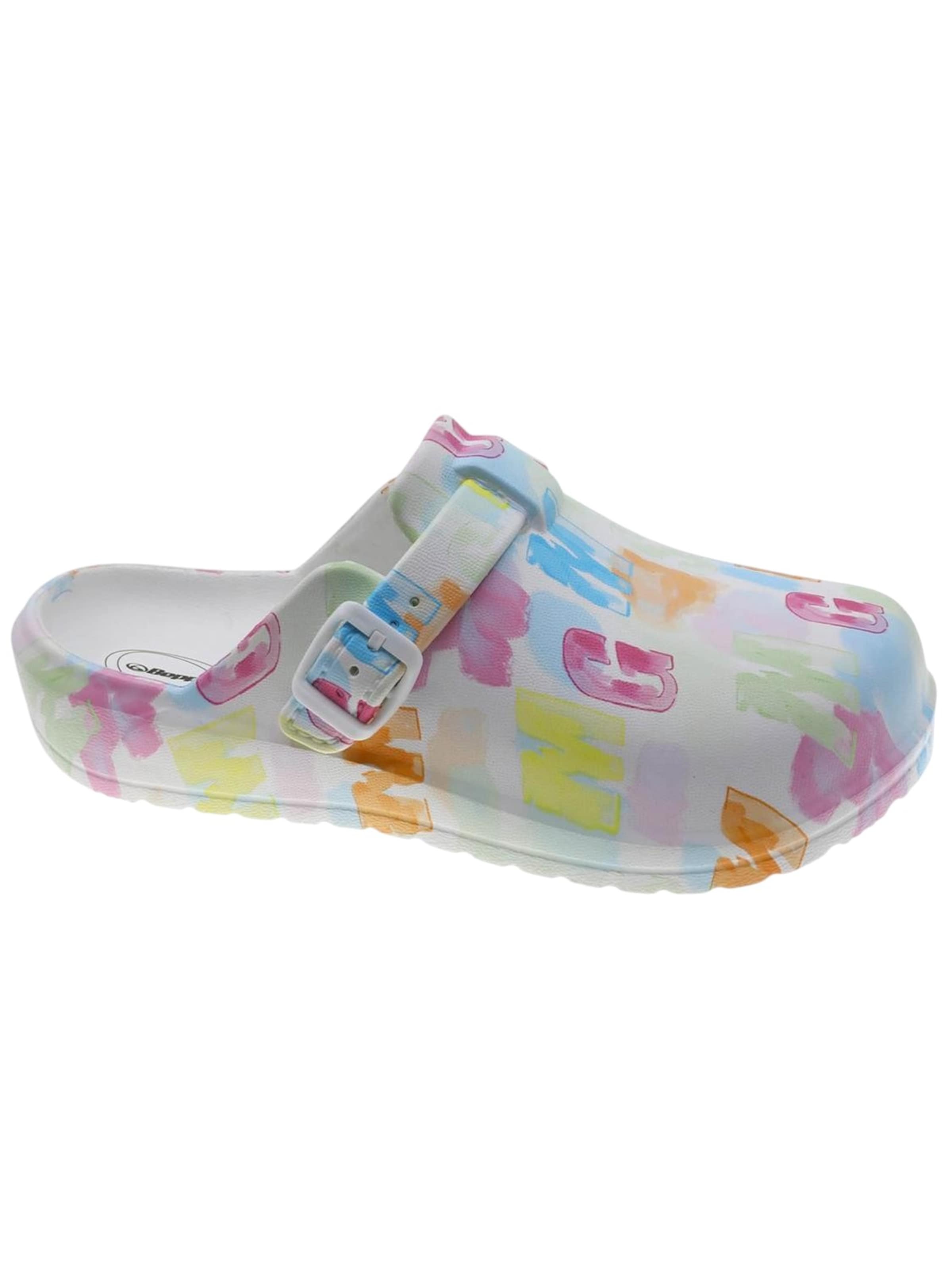 Beppi Clogs 'Eva' in Wit: voorkant
