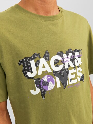 JACK & JONES T-shirt 'DUST' i grön