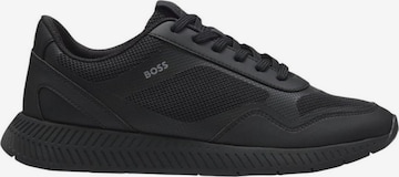 BOSS - Zapatillas deportivas bajas 'Titanium Runn methal 50568928' en negro: frente