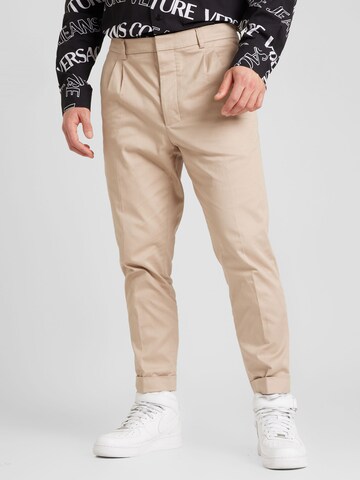 SEIDENSTICKER Regular Chino Pants 'Studio' in Brown: front