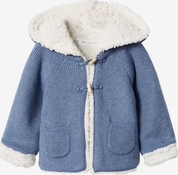 MANGO KIDS Knit Cardigan 'Lulu' in Blue: front