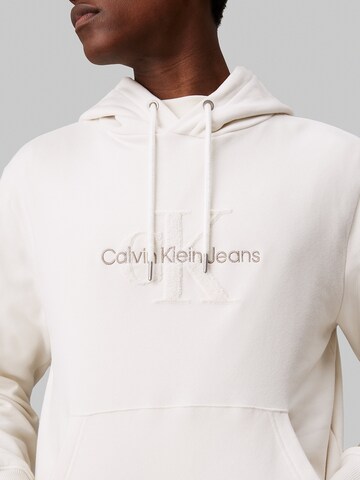Calvin Klein Jeans Sweatshirt 'CHENILLE' in Wit