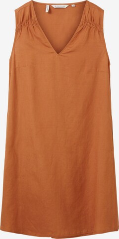 TOM TAILOR - Vestido de verano en marrón: frente