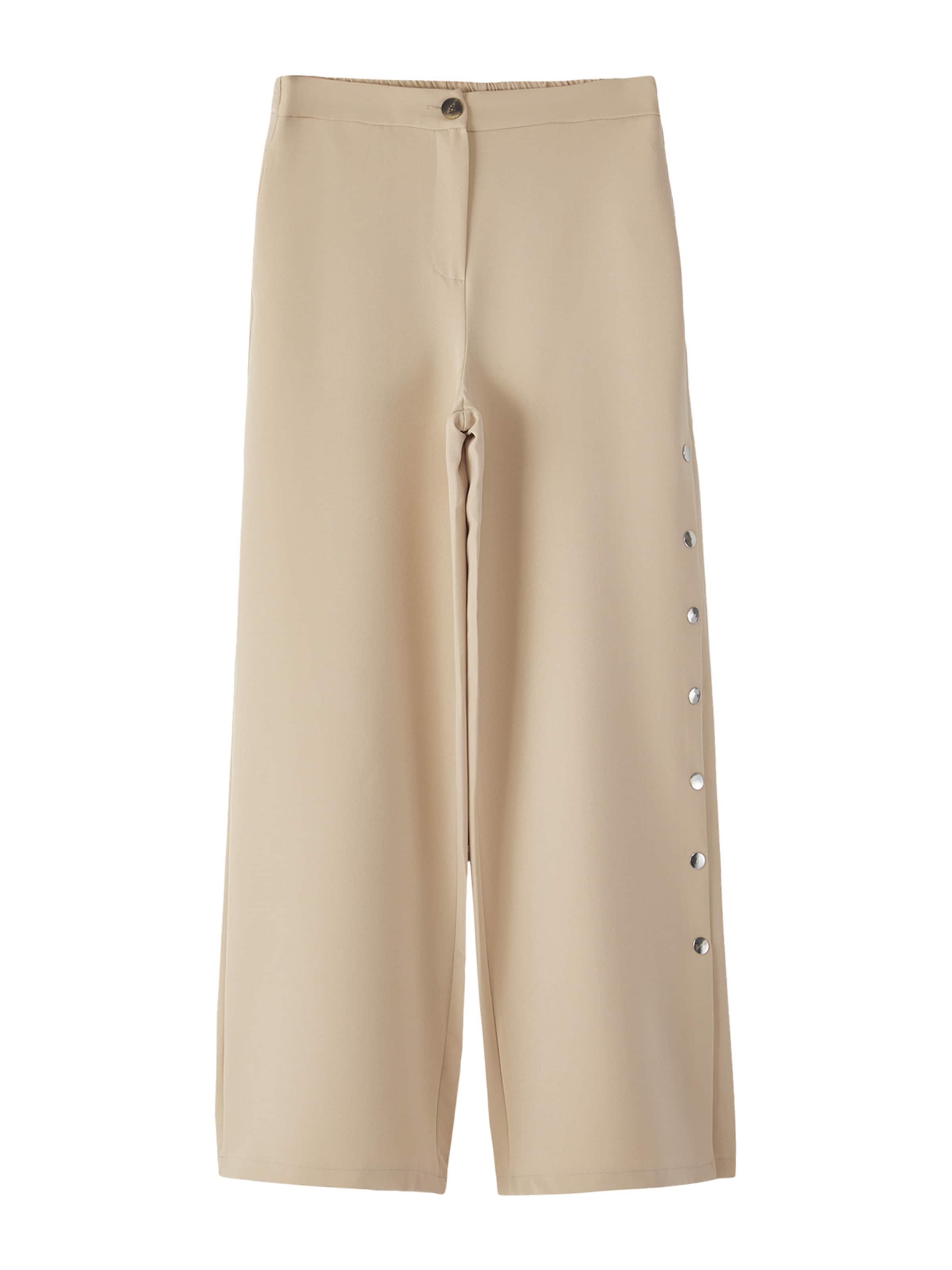 Trendyol Wide leg Trousers in Beige: front